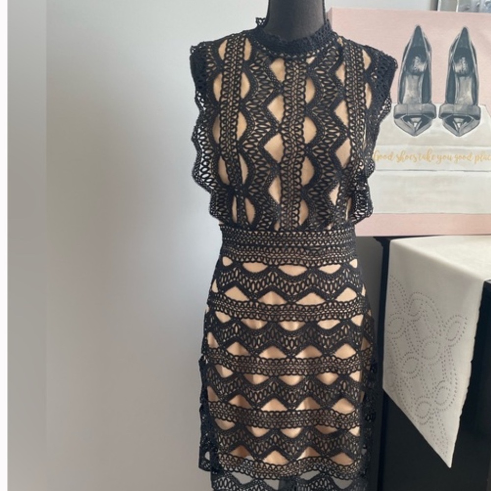 Like New! Lucy Paris sheath overlay dress!